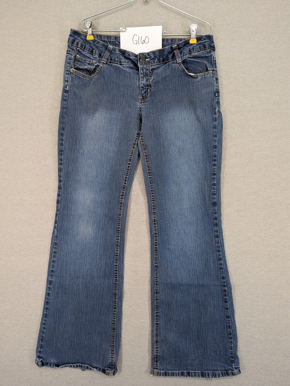 Vintage Y2K Tyte Jeans Mid Rise Flare Leg Jeans Size 13 Blue Stretch -0525G160